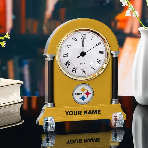 Pittsburgh Steelers NFL New Acrylic Clock Plaque For Home SPTACP002 - Image 3