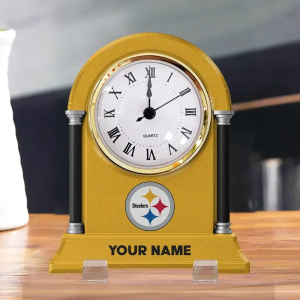 Pittsburgh Steelers NFL New Acrylic Clock Plaque For Home SPTACP002 - Image 4