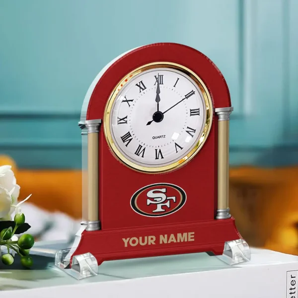 San Francisco 49ers NFL New Acrylic Clock Plaque For Home SPTACP004