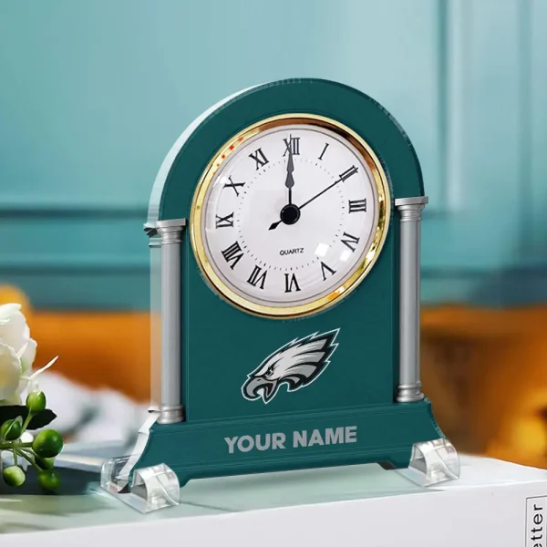 Philadelphia Eagles NFL New Acrylic Clock Plaque For Home SPTACP005