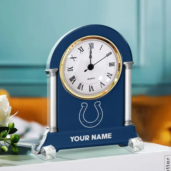 Indianapolis Colts NFL New Acrylic Clock Plaque For Home SPTACP006