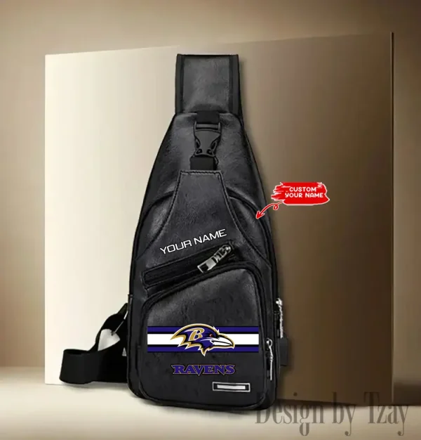 Baltimore Ravens Fashion Men Chest Bag Single Strap Anti-theft New 2025 SPTLTSLINGBAG196