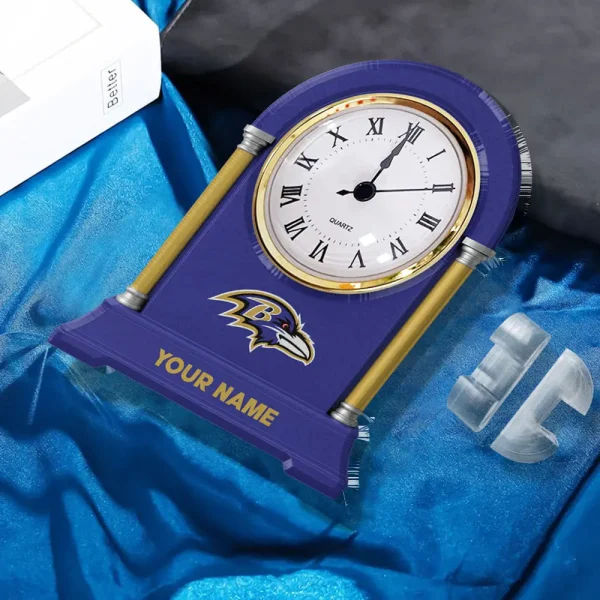 Baltimore Ravens NFL New Acrylic Clock Plaque For Home SPTACP007 - Image 2