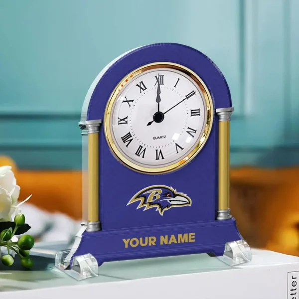 Baltimore Ravens NFL New Acrylic Clock Plaque For Home SPTACP007