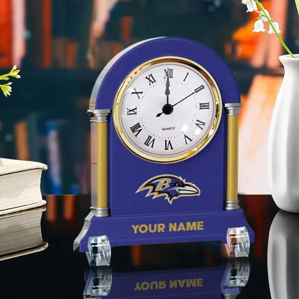 Baltimore Ravens NFL New Acrylic Clock Plaque For Home SPTACP007 - Image 3