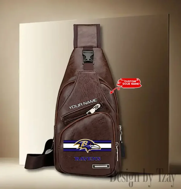 Baltimore Ravens Fashion Men Chest Bag Single Strap Anti-theft New 2025 SPTLTSLINGBAG196 - Image 3
