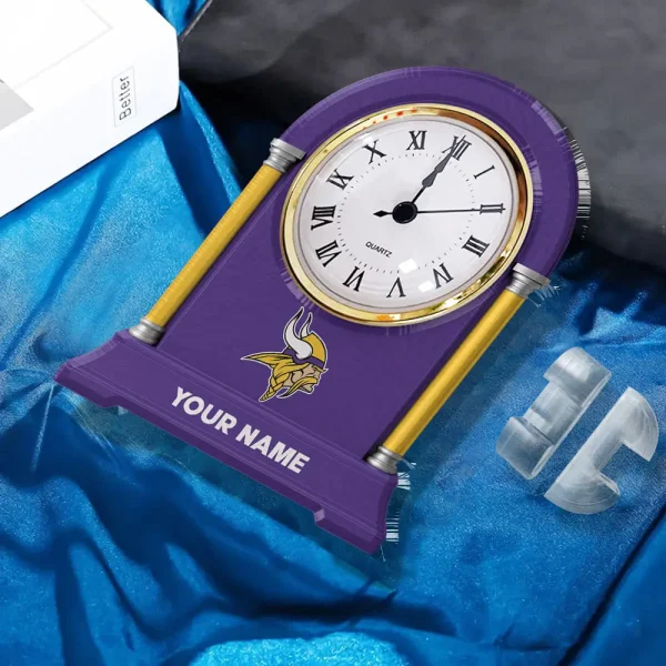 Minnesota Vikings NFL New Acrylic Clock Plaque For Home SPTACP008 - Image 2