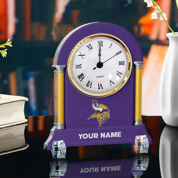 Minnesota Vikings NFL New Acrylic Clock Plaque For Home SPTACP008 - Image 3