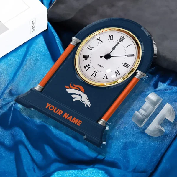 Denver Broncos NFL New Acrylic Clock Plaque For Home SPTACP010 - Image 2