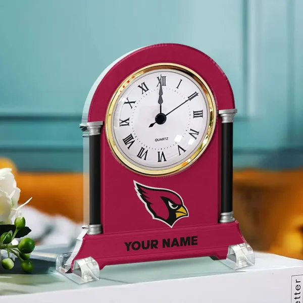 Arizona Cardinals NFL New Acrylic Clock Plaque For Home SPTACP012