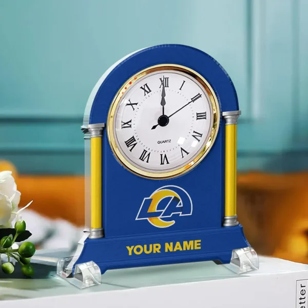 Los Angeles Rams NFL New Acrylic Clock Plaque For Home SPTACP013