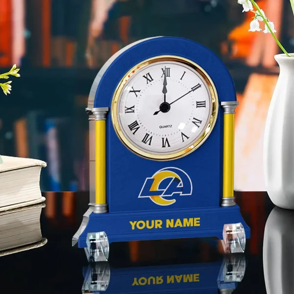 Los Angeles Rams NFL New Acrylic Clock Plaque For Home SPTACP013 - Image 3