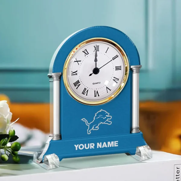 Detroit Lions NFL New Acrylic Clock Plaque For Home SPTACP016