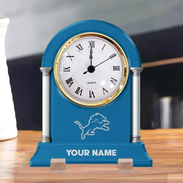 Detroit Lions NFL New Acrylic Clock Plaque For Home SPTACP016 - Image 4