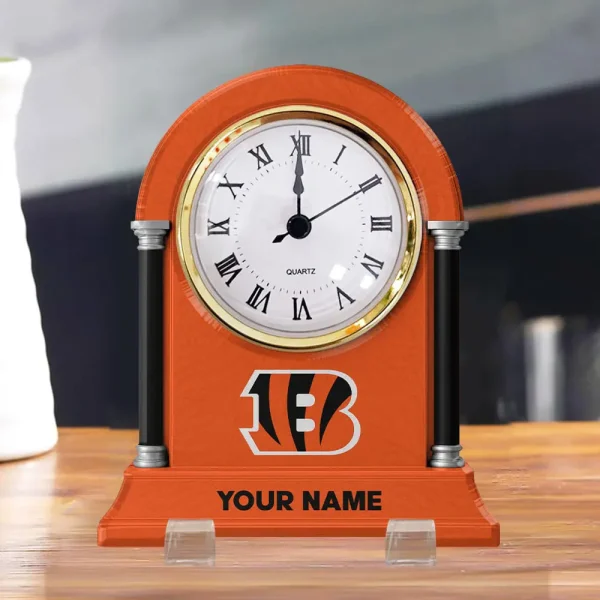 Cincinnati Bengals NFL New Acrylic Clock Plaque For Home SPTACP017 - Image 2