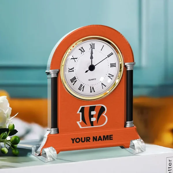 Cincinnati Bengals NFL New Acrylic Clock Plaque For Home SPTACP017