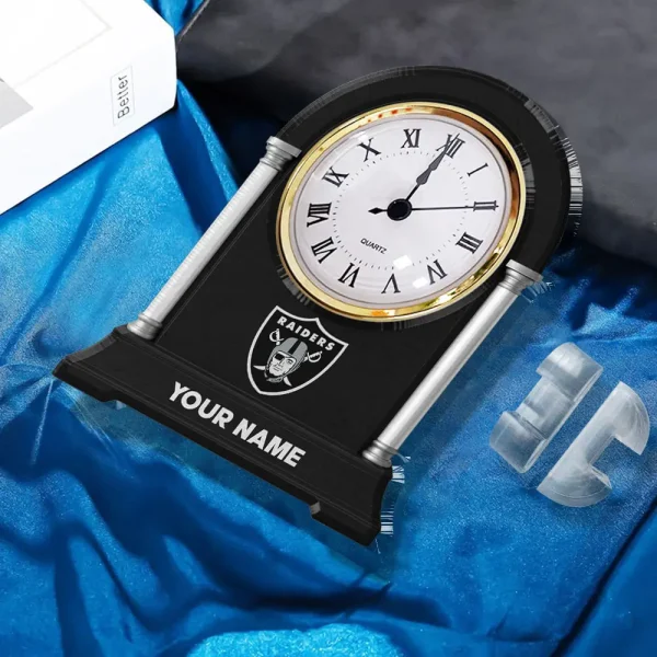 Las Vegas Raiders NFL New Acrylic Clock Plaque For Home SPTACP020