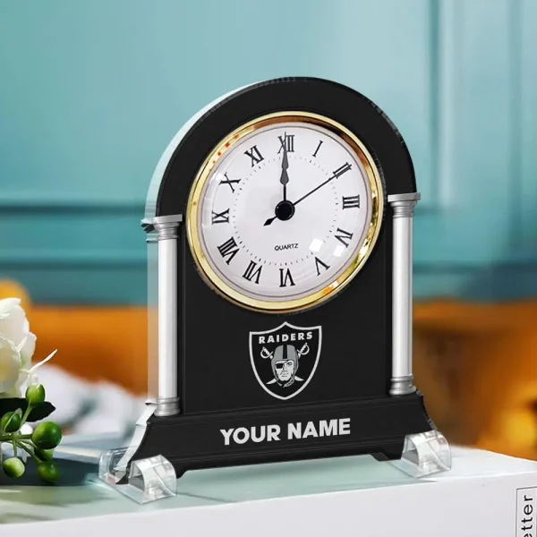 Las Vegas Raiders NFL New Acrylic Clock Plaque For Home SPTACP020 - Image 2