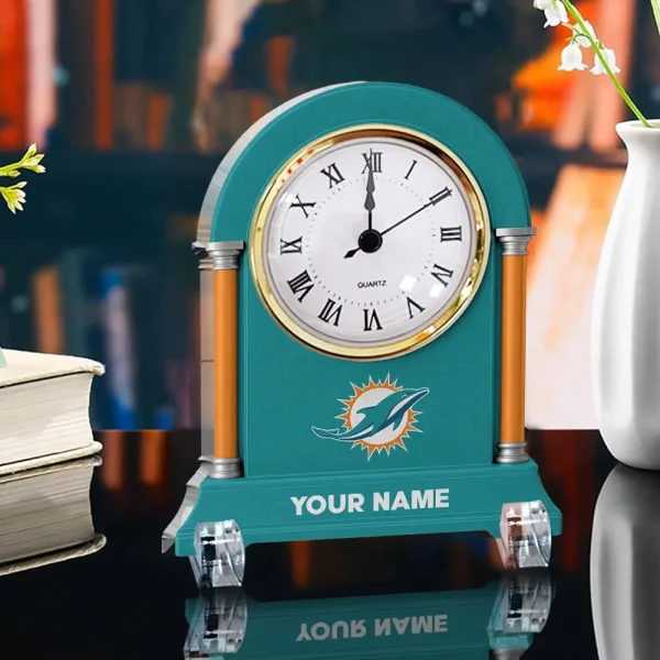 Miami Dolphins NFL New Acrylic Clock Plaque For Home SPTACP021 - Image 3