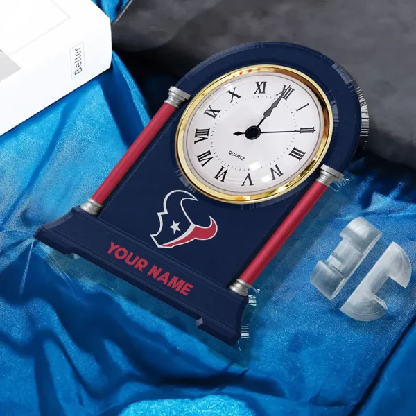Houston Texans NFL New Acrylic Clock Plaque For Home SPTACP022 - Image 2