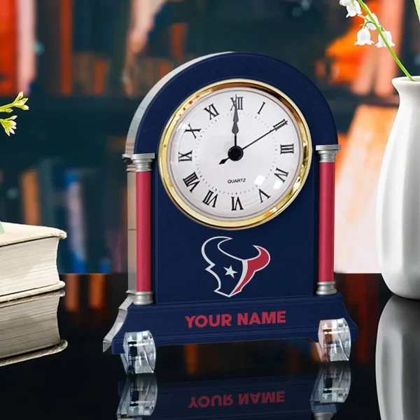 Houston Texans NFL New Acrylic Clock Plaque For Home SPTACP022 - Image 3