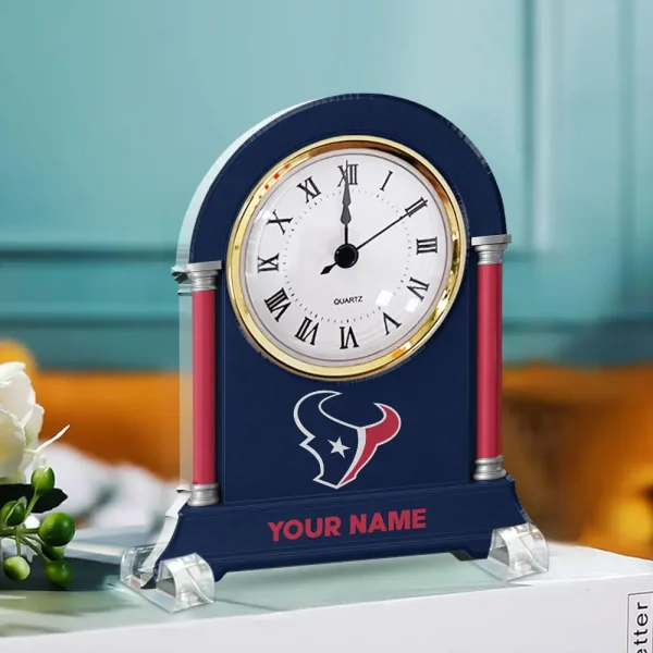 Houston Texans NFL New Acrylic Clock Plaque For Home SPTACP022