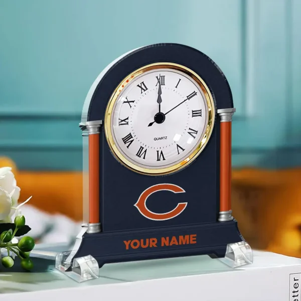 Chicago Bears NFL New Acrylic Clock Plaque For Home SPTACP023