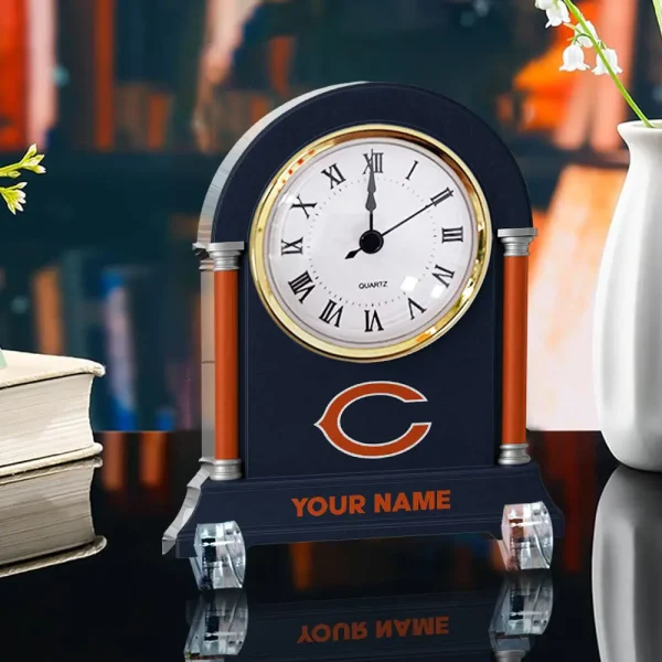 Chicago Bears NFL New Acrylic Clock Plaque For Home SPTACP023 - Image 3