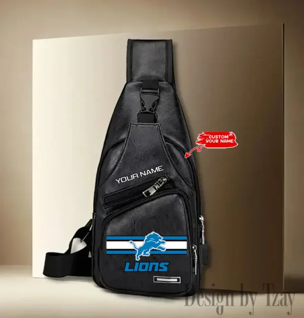 Detroit Lions Fashion Men Chest Bag Single Strap Anti-theft New 2025 SPTLTSLINGBAG204