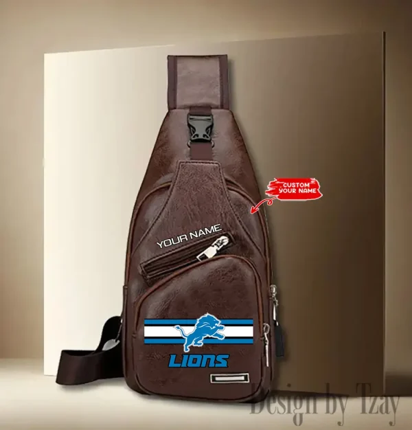 Detroit Lions Fashion Men Chest Bag Single Strap Anti-theft New 2025 SPTLTSLINGBAG204 - Image 3