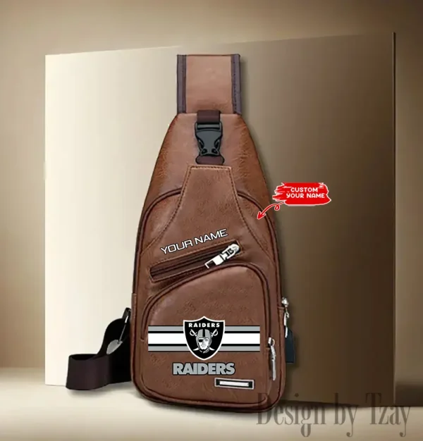 Las Vegas Raiders Fashion Men Chest Bag Single Strap Anti-theft New 2025 SPTLTSLINGBAG210 - Image 2