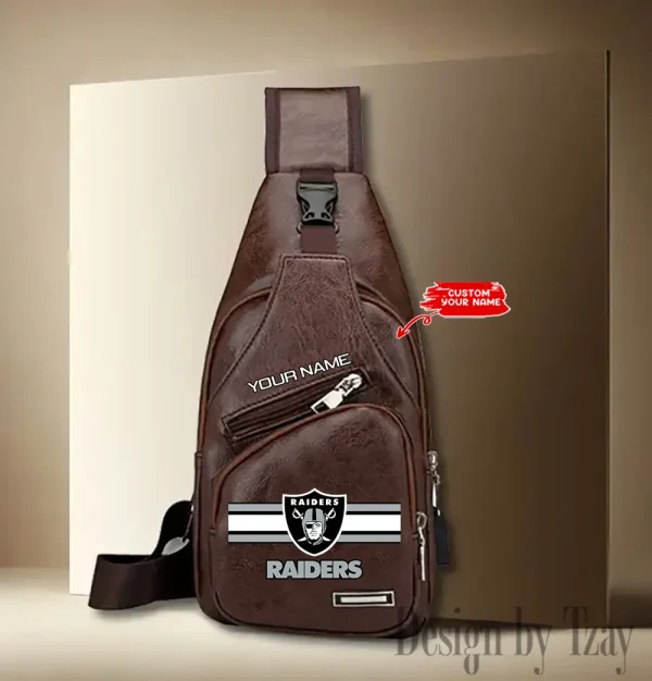Las Vegas Raiders Fashion Men Chest Bag Single Strap Anti-theft New 2025 SPTLTSLINGBAG210 - Image 3