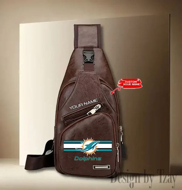 Miami Dolphins Fashion Men Chest Bag Single Strap Anti-theft New 2025 SPTLTSLINGBAG213