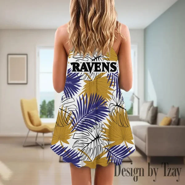 Baltimore Ravens Summer Sleeveless Cami Dress Trending 2025 SPTSSCDT015 - Image 2
