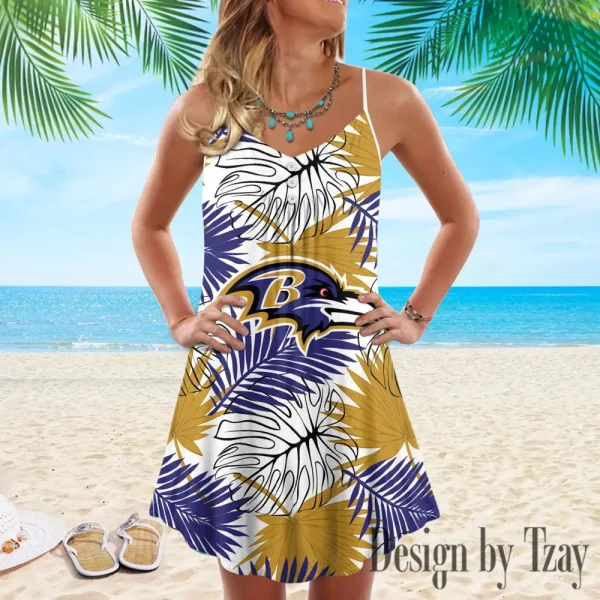 Baltimore Ravens Summer Sleeveless Cami Dress Trending 2025 SPTSSCDT015