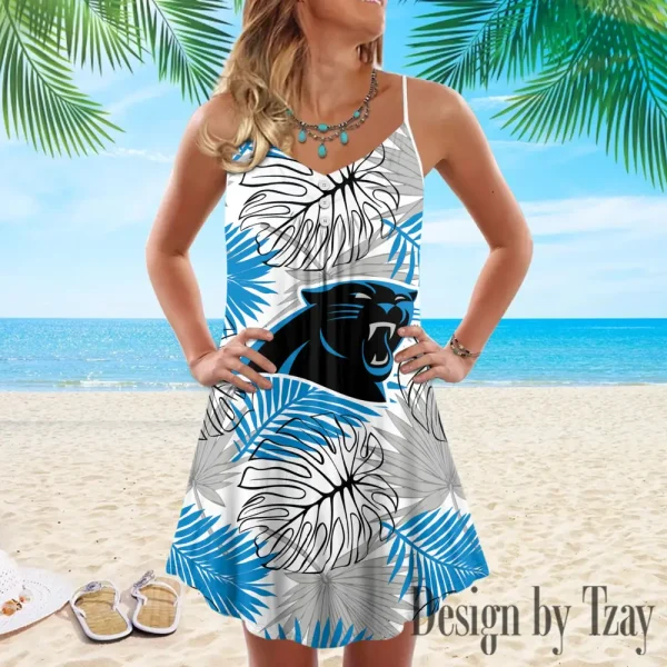 Carolina Panthers Summer Sleeveless Cami Dress Trending 2025 SPTSSCDT017