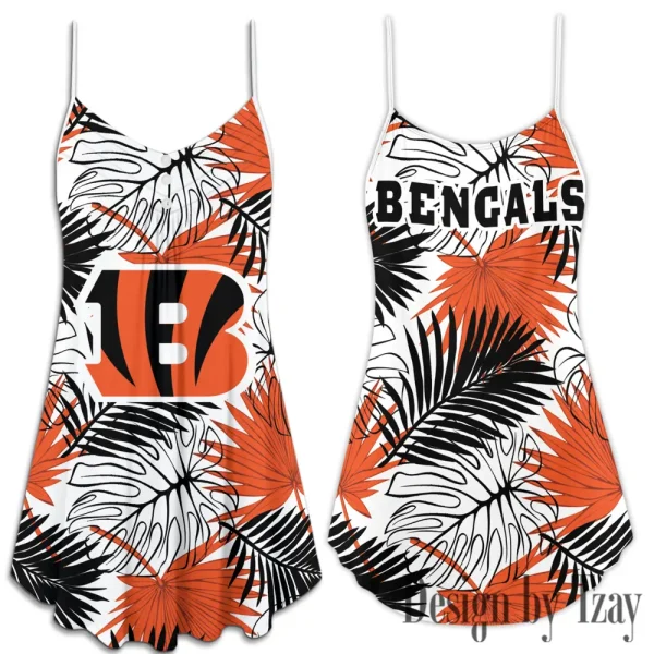 Cincinnati Bengals Summer Sleeveless Cami Dress Trending 2025 SPTSSCDT019 - Image 3