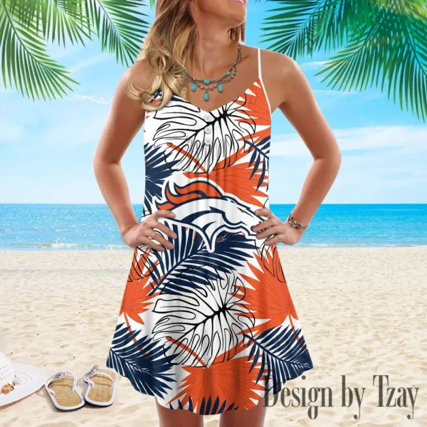 Denver Broncos Summer Sleeveless Cami Dress Trending 2025 SPTSSCDT022