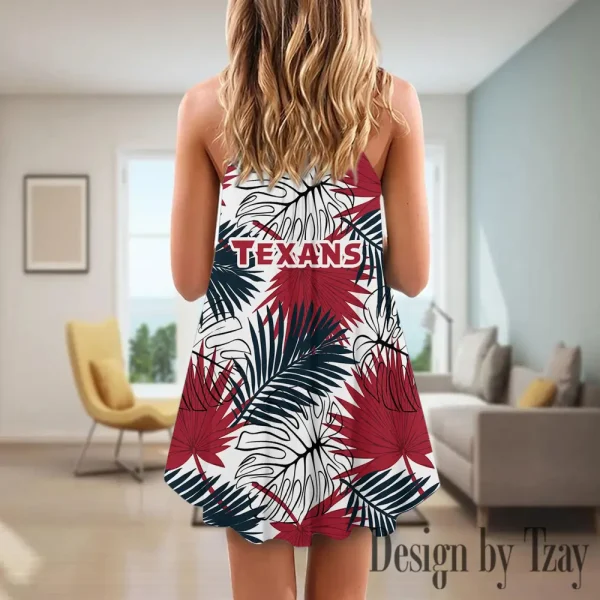 Houston Texans Summer Sleeveless Cami Dress Trending 2025 SPTSSCDT025 - Image 2