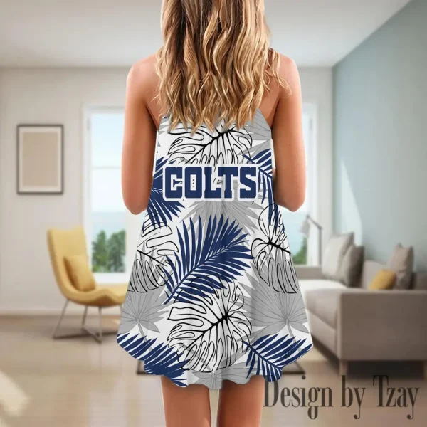 Indianapolis Colts Summer Sleeveless Cami Dress Trending 2025 SPTSSCDT026 - Image 2