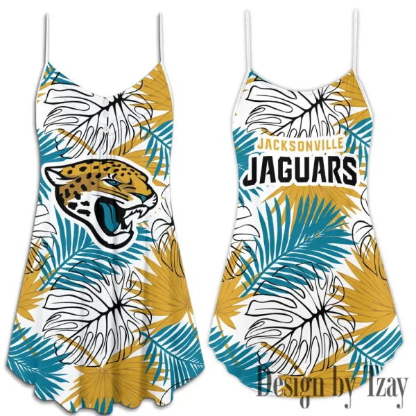 Jacksonville Jaguars Summer Sleeveless Cami Dress Trending 2025 SPTSSCDT027 - Image 3