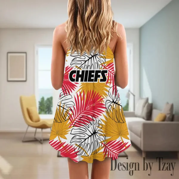 Kansas City Chiefs Summer Sleeveless Cami Dress Trending 2025 SPTSSCDT028 - Image 2
