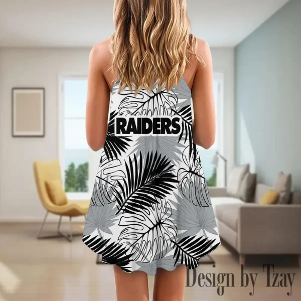 Las Vegas Raiders Summer Sleeveless Cami Dress Trending 2025 SPTSSCDT029 - Image 2
