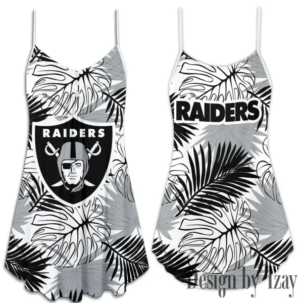 Las Vegas Raiders Summer Sleeveless Cami Dress Trending 2025 SPTSSCDT029 - Image 3