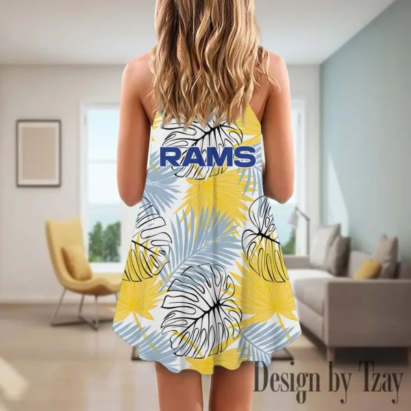 Los Angeles Rams Summer Sleeveless Cami Dress Trending 2025 SPTSSCDT031 - Image 2