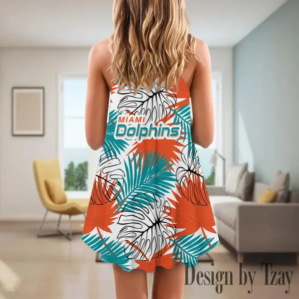 Miami Dolphins Summer Sleeveless Cami Dress Trending 2025 SPTSSCDT032 - Image 2