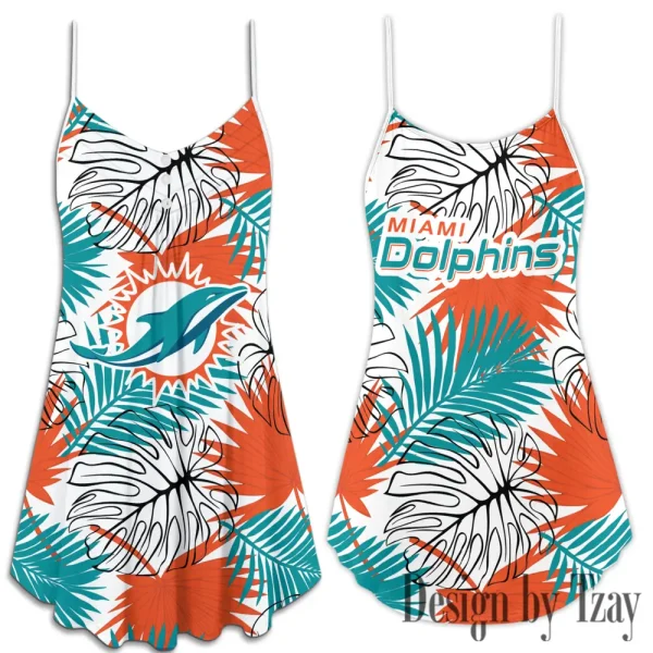 Miami Dolphins Summer Sleeveless Cami Dress Trending 2025 SPTSSCDT032 - Image 3