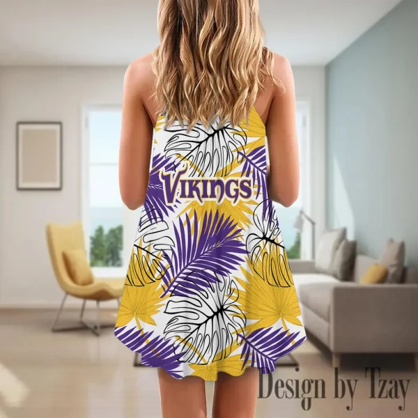 Minnesota Vikings Summer Sleeveless Cami Dress Trending 2025 SPTSSCDT033 - Image 2