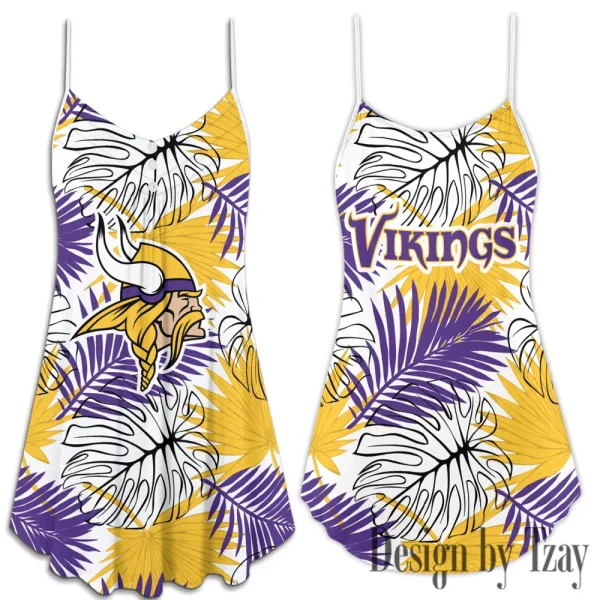 Minnesota Vikings Summer Sleeveless Cami Dress Trending 2025 SPTSSCDT033 - Image 3