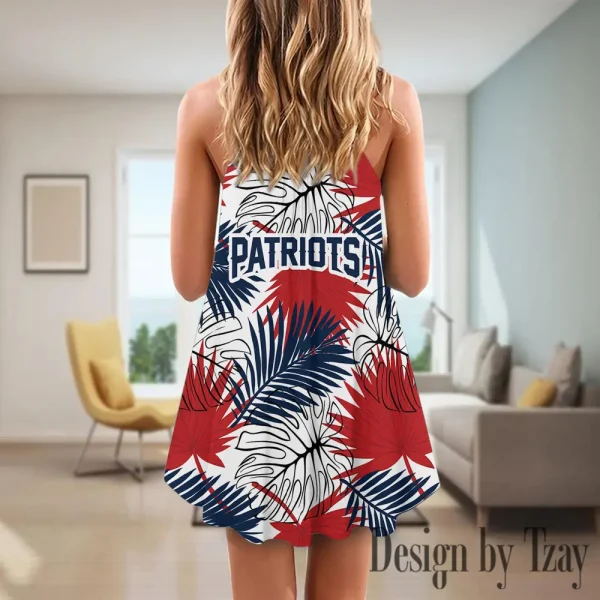 New England Patriots Summer Sleeveless Cami Dress Trending 2025 SPTSSCDT034 - Image 2